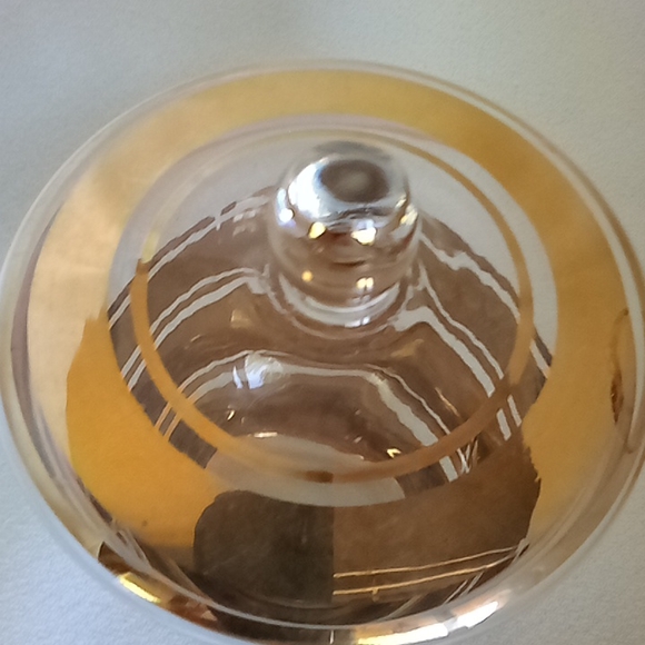 Beautiful Romanian glass mid-century sugar and creamer - Picture 4 of 7